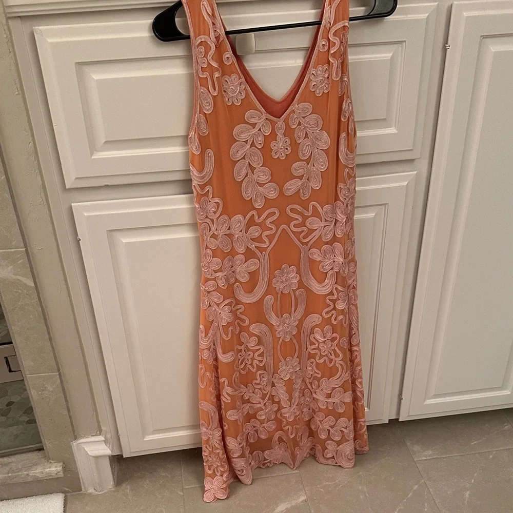 Sundance Orange and White Floral Midi Dress - Picture 2 of 4